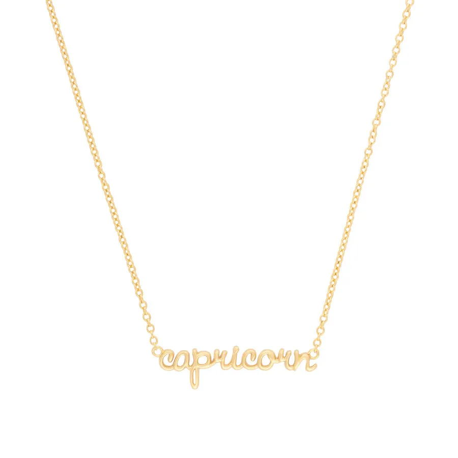 Capricorn Gold Necklace