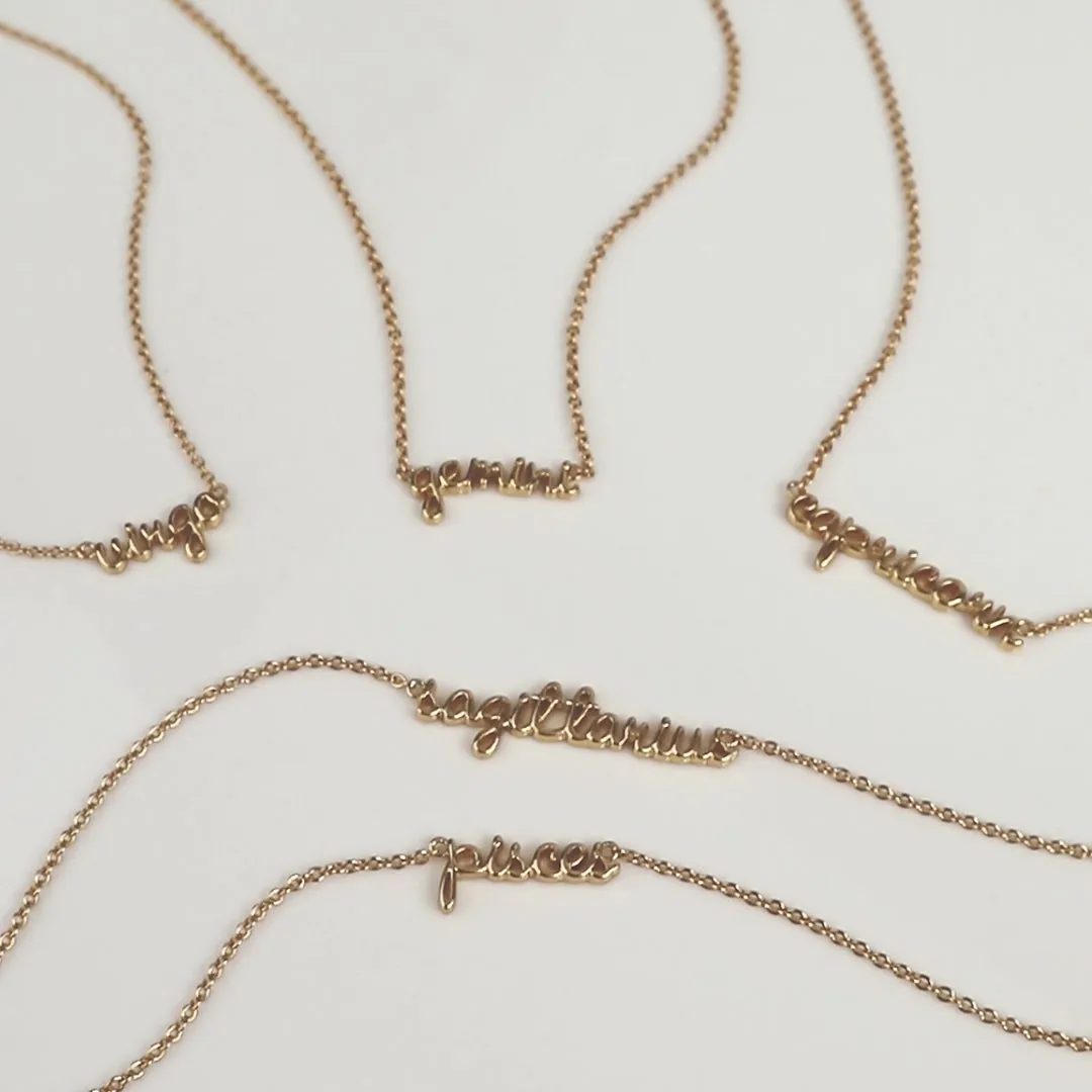 Capricorn Gold Necklace