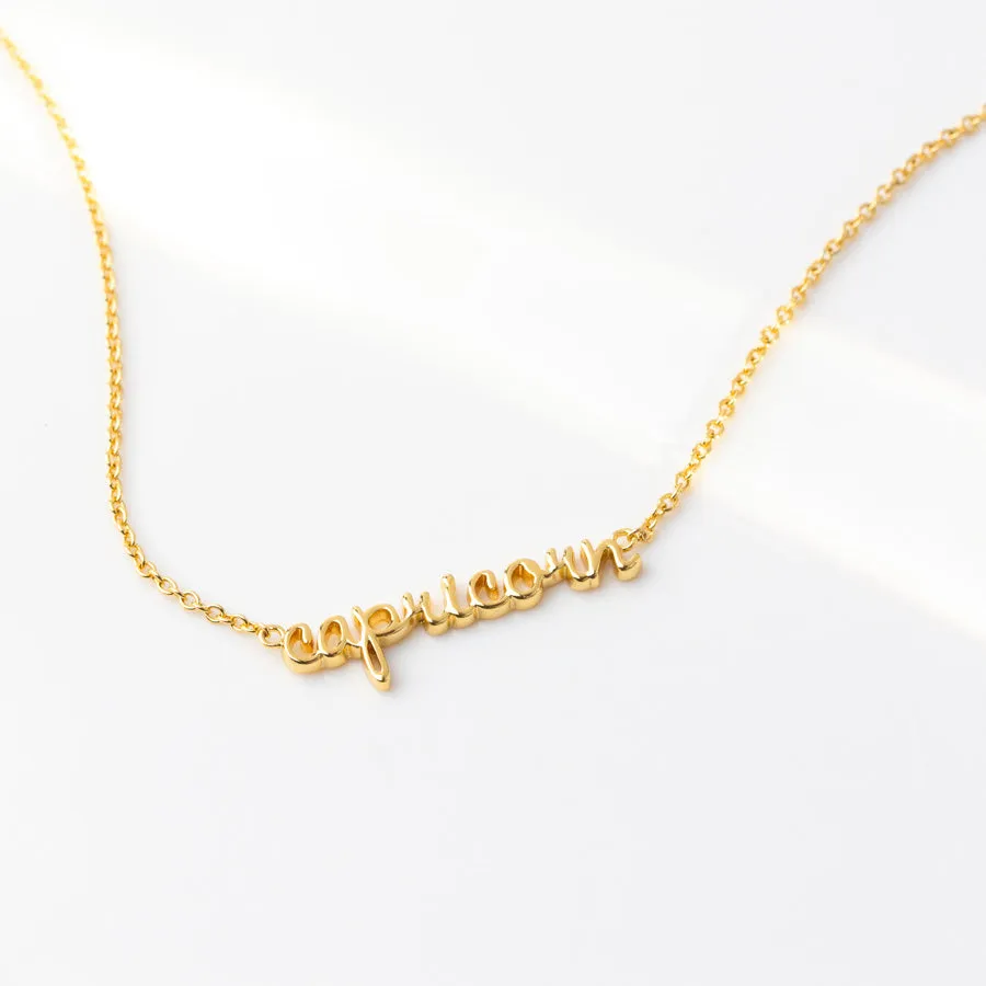 Capricorn Gold Necklace