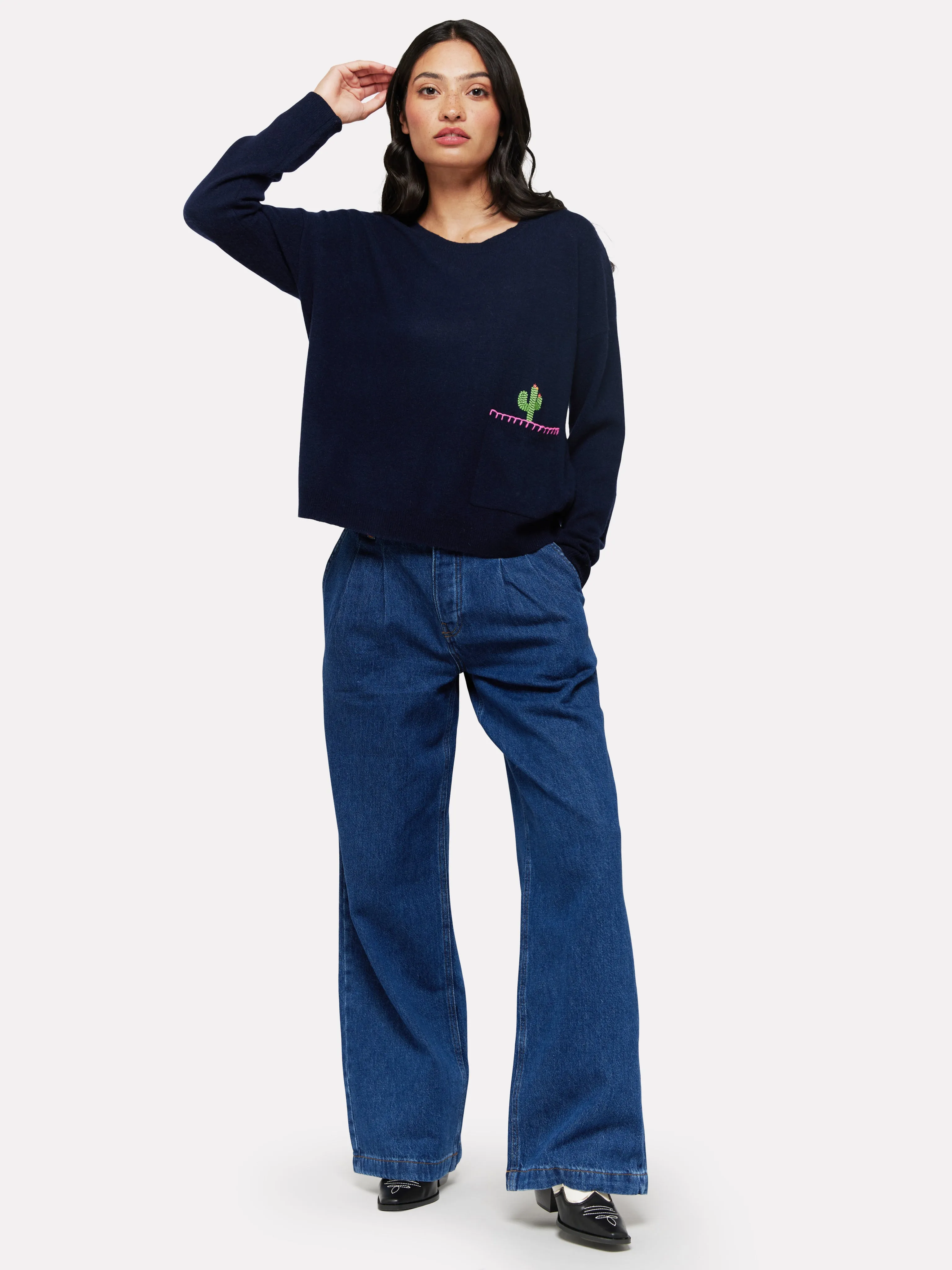 Casey Cactus Cashmere Knit