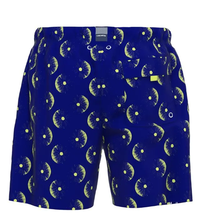 Ceceba Swirl Print Lined Swim Shorts Blue