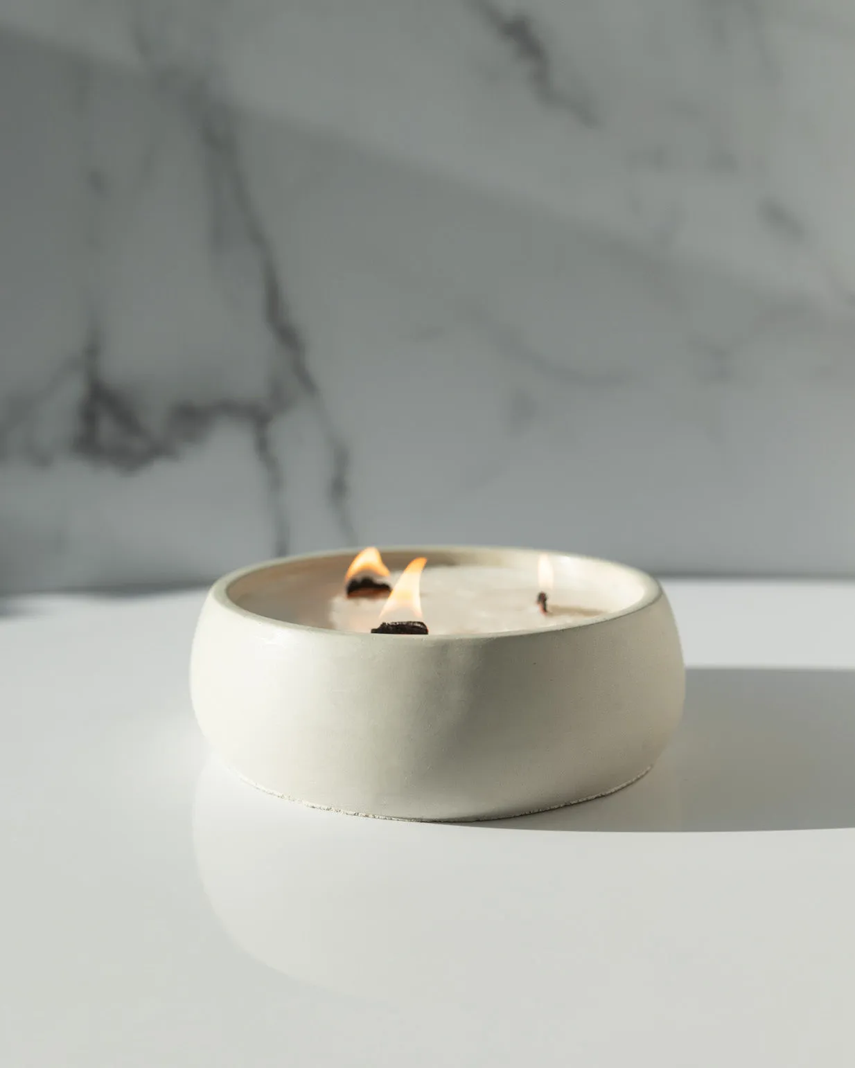Channel The Flannel Concrete Wooden Wick Vessel