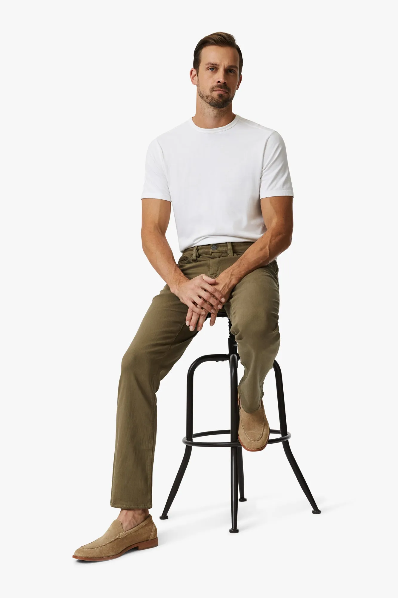 Charisma Relaxed Straight Leg Pants In Walnut Comfort