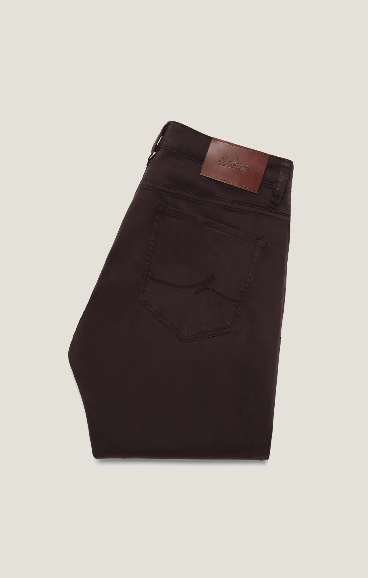 Charisma Relaxed Straight Pants in Burgundy Twill