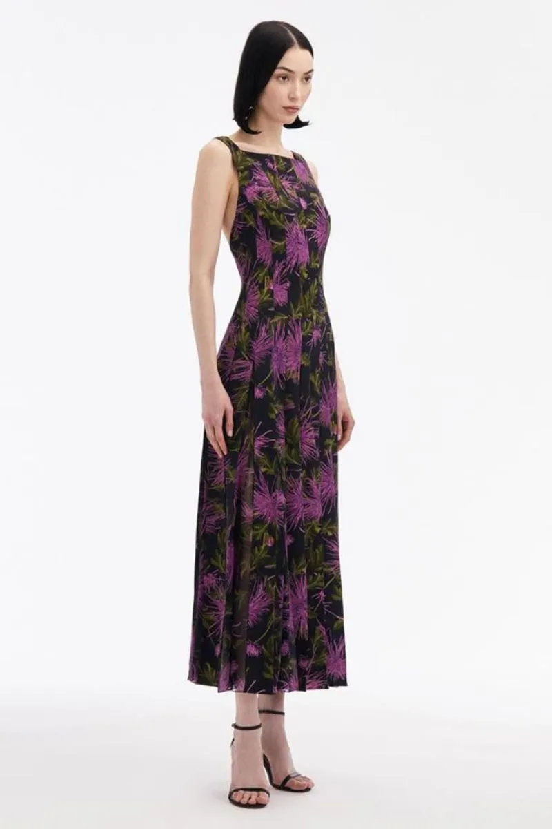 Chrysanthemum Chiffon Dress