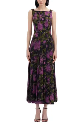 Chrysanthemum Chiffon Dress