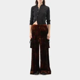 Comme des Garçons Tao Printed Drape Velvet Pants