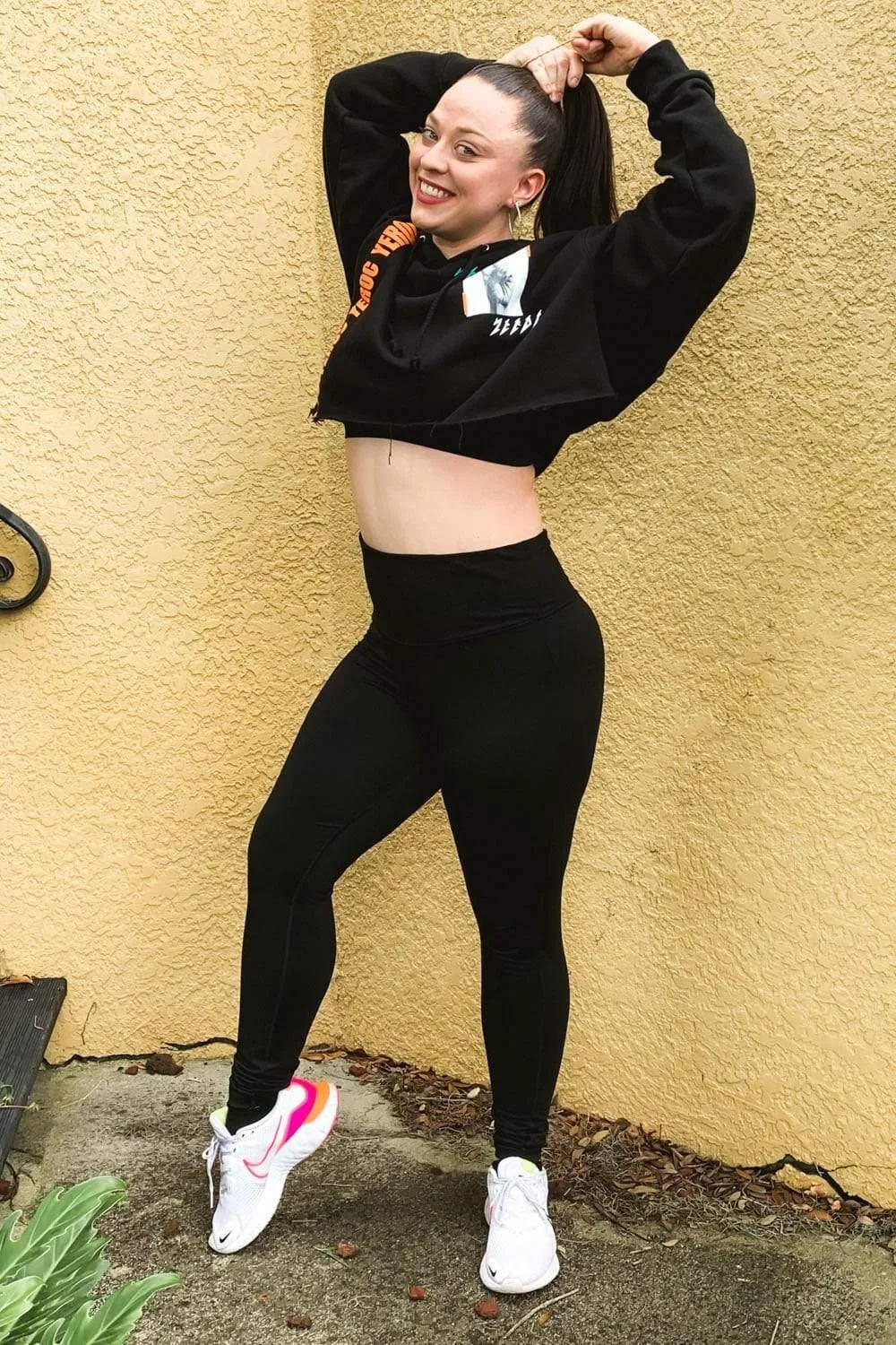 Corey Scherer "Yeroc" Black Cropped Hoodie