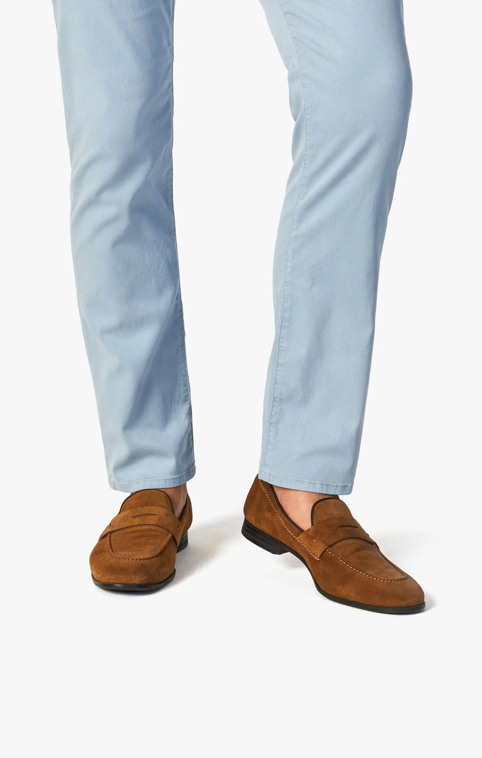 Courage Straight Leg Pants In French Blue Soft Touch