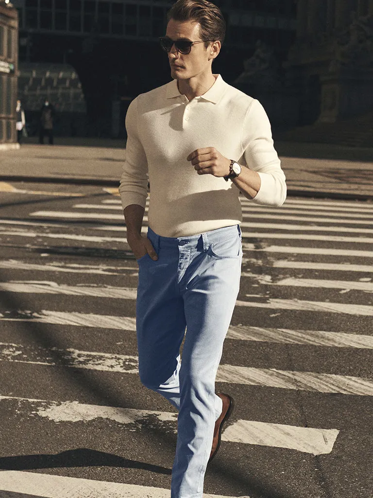 Courage Straight Leg Pants In French Blue Soft Touch