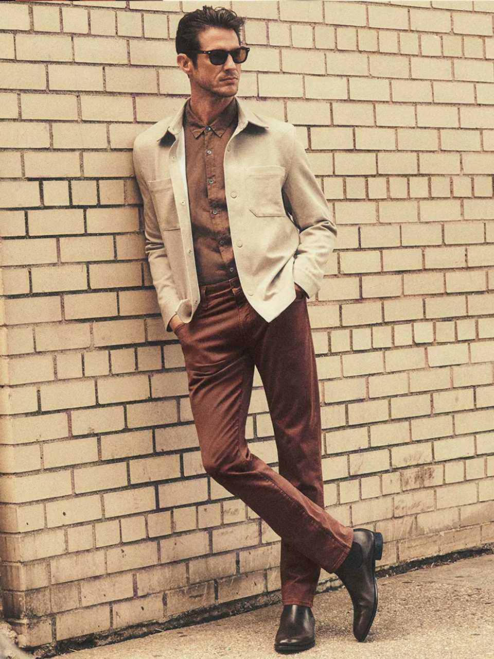 Courage Straight Leg Pants In Mahogany CoolMax