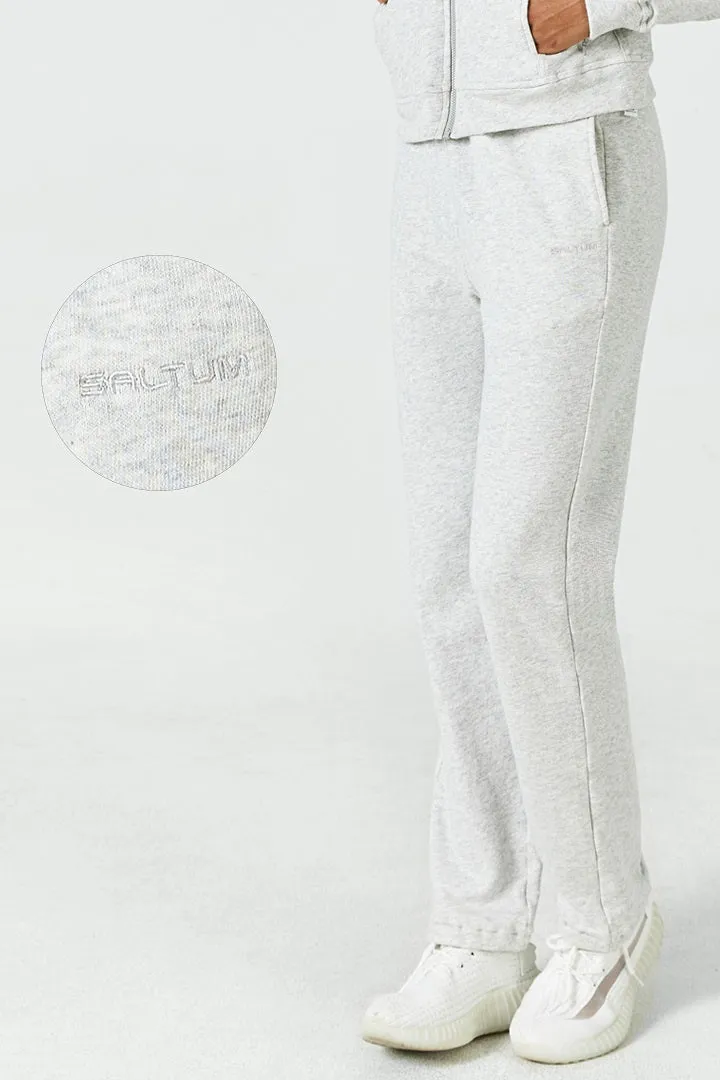 Cropped Zip Hoodie & Straight Leg Sweatpant Set