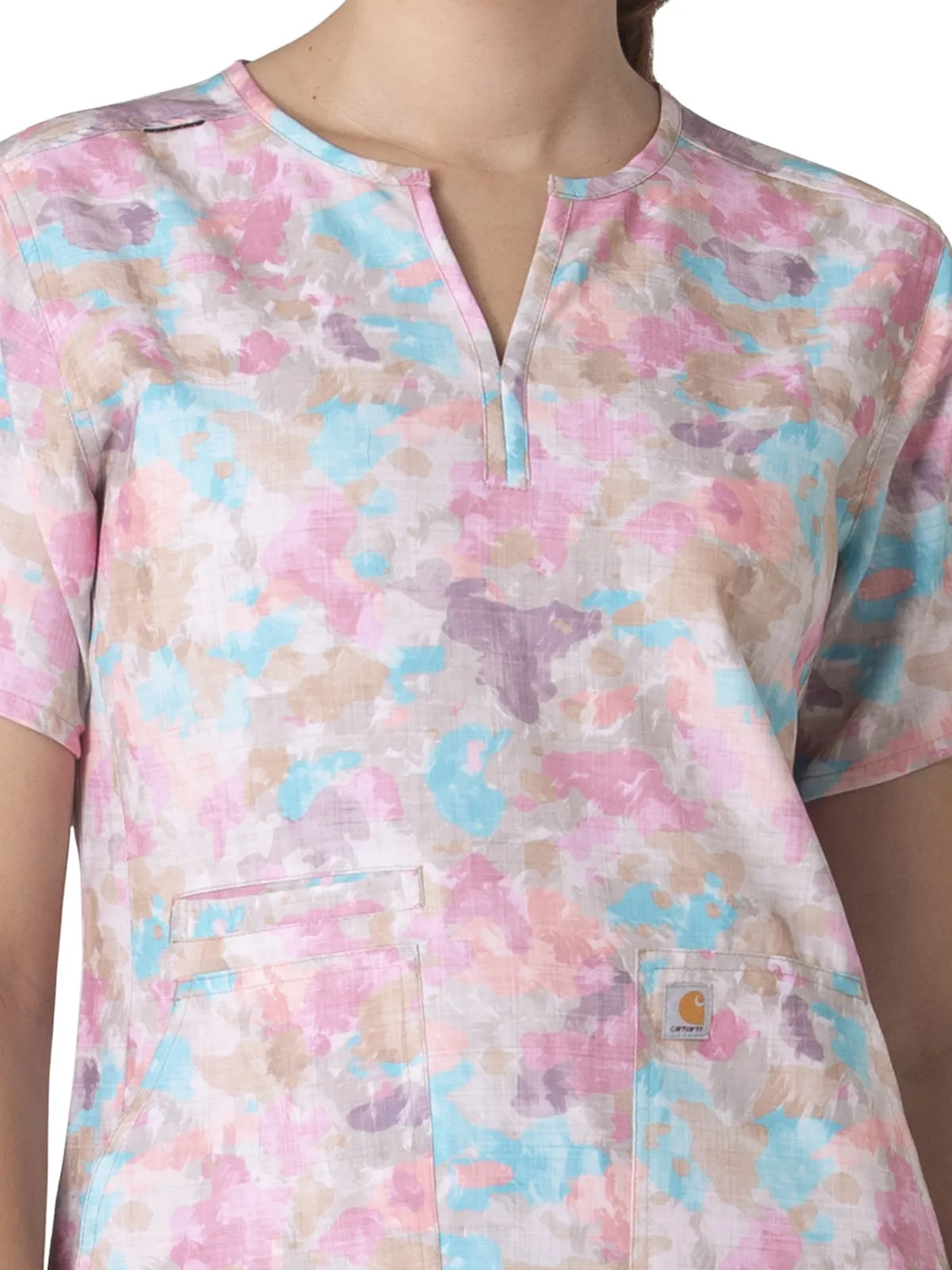 Cross-Flex - Women's Notch Neck Print Top