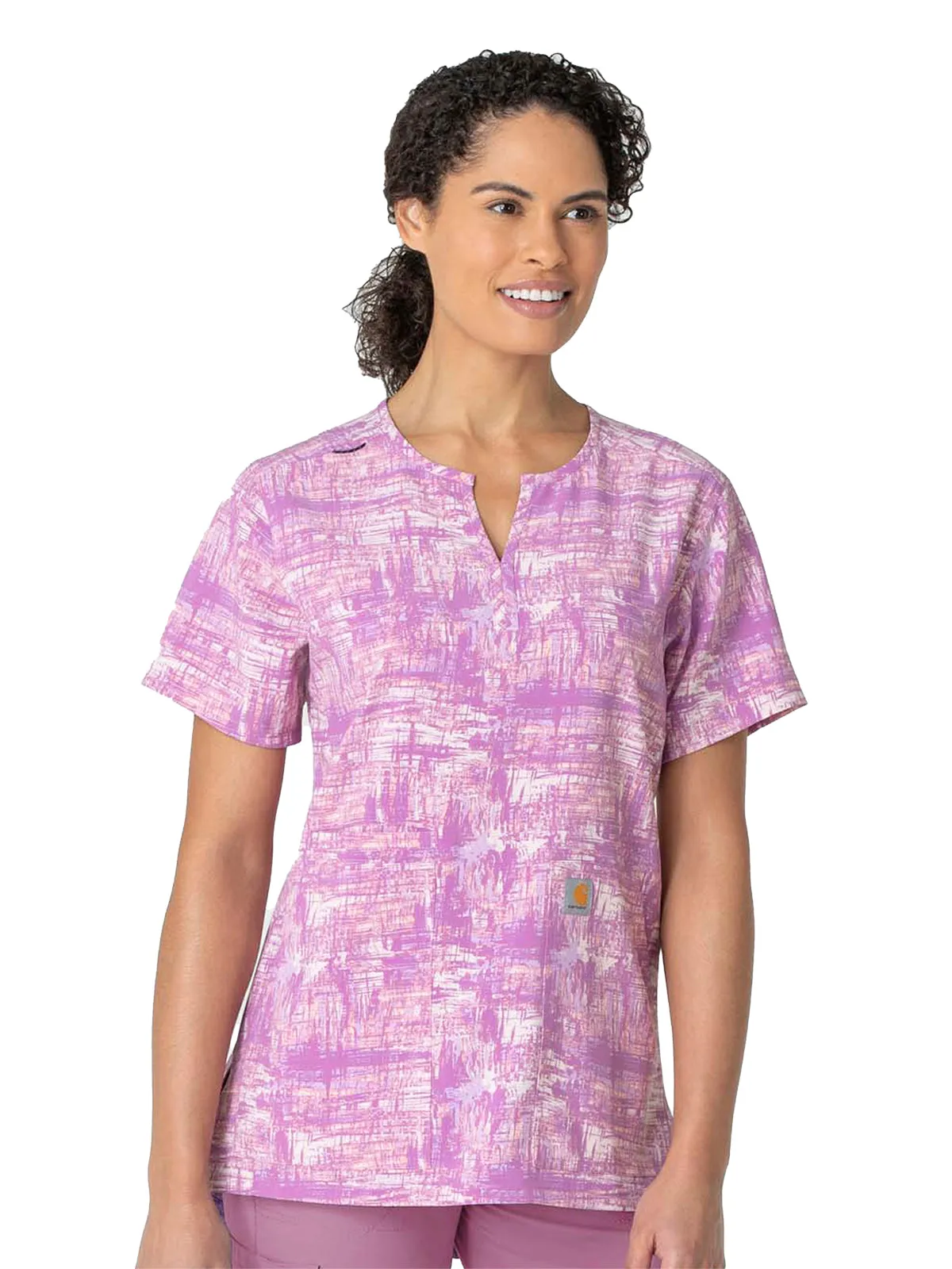 Cross-Flex - Women's Notch Neck Print Top
