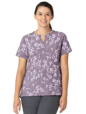 Cross-Flex - Women's Notch Neck Print Top