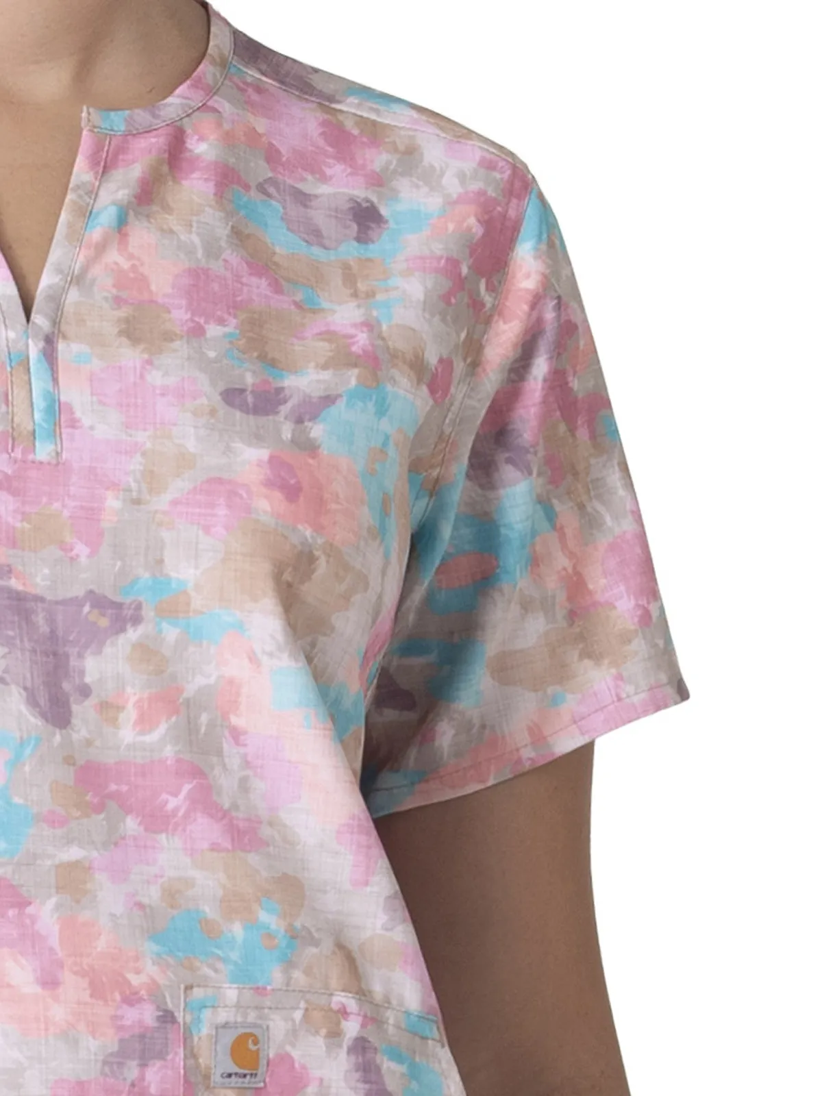 Cross-Flex - Women's Notch Neck Print Top