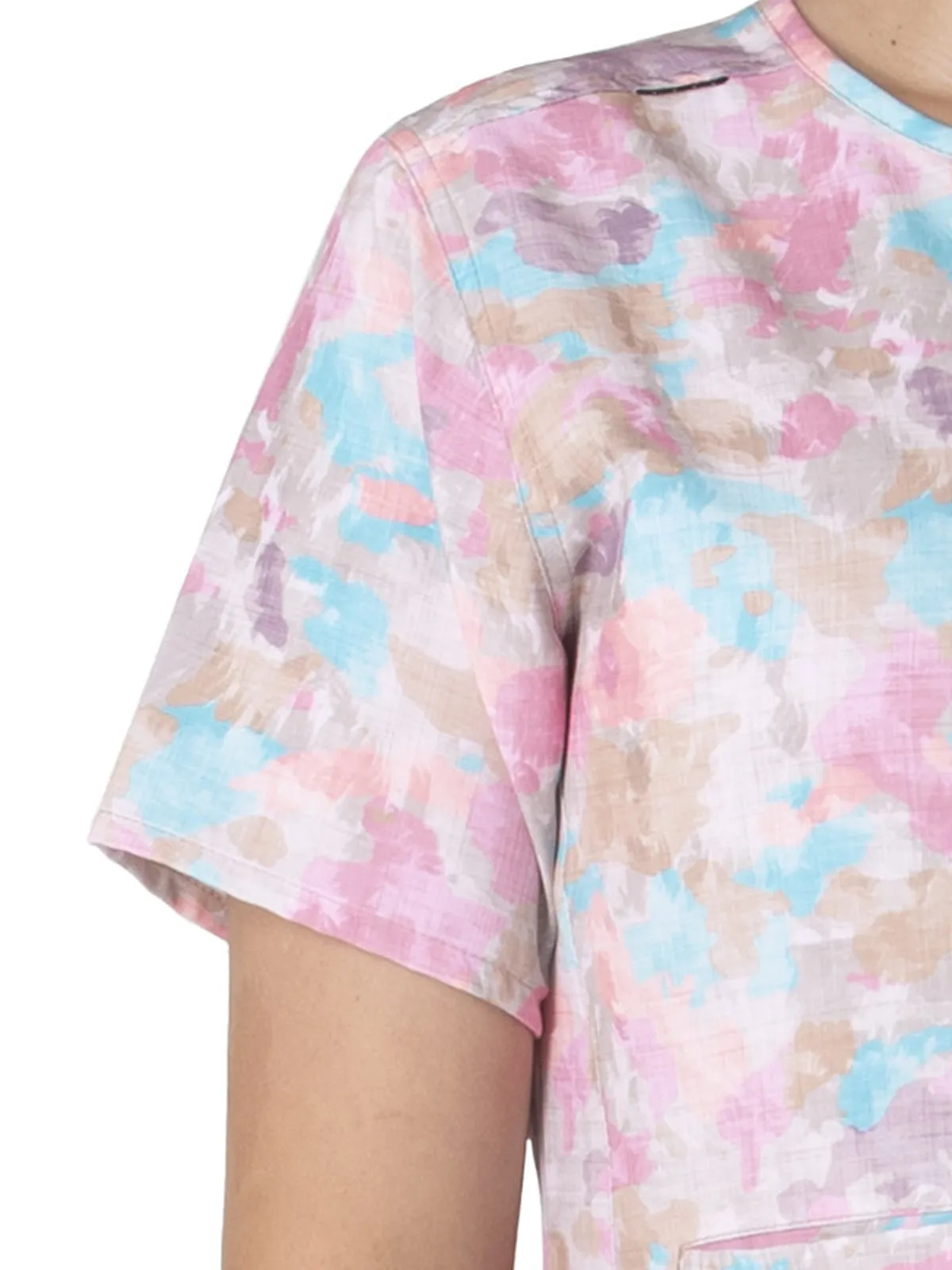 Cross-Flex - Women's Notch Neck Print Top