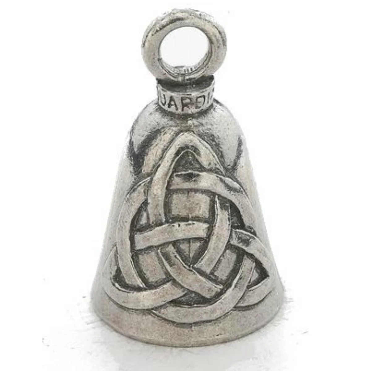 Daniel Smart Guardian Bell® Trinity Knot, Pewter, 1.5 x 1 in