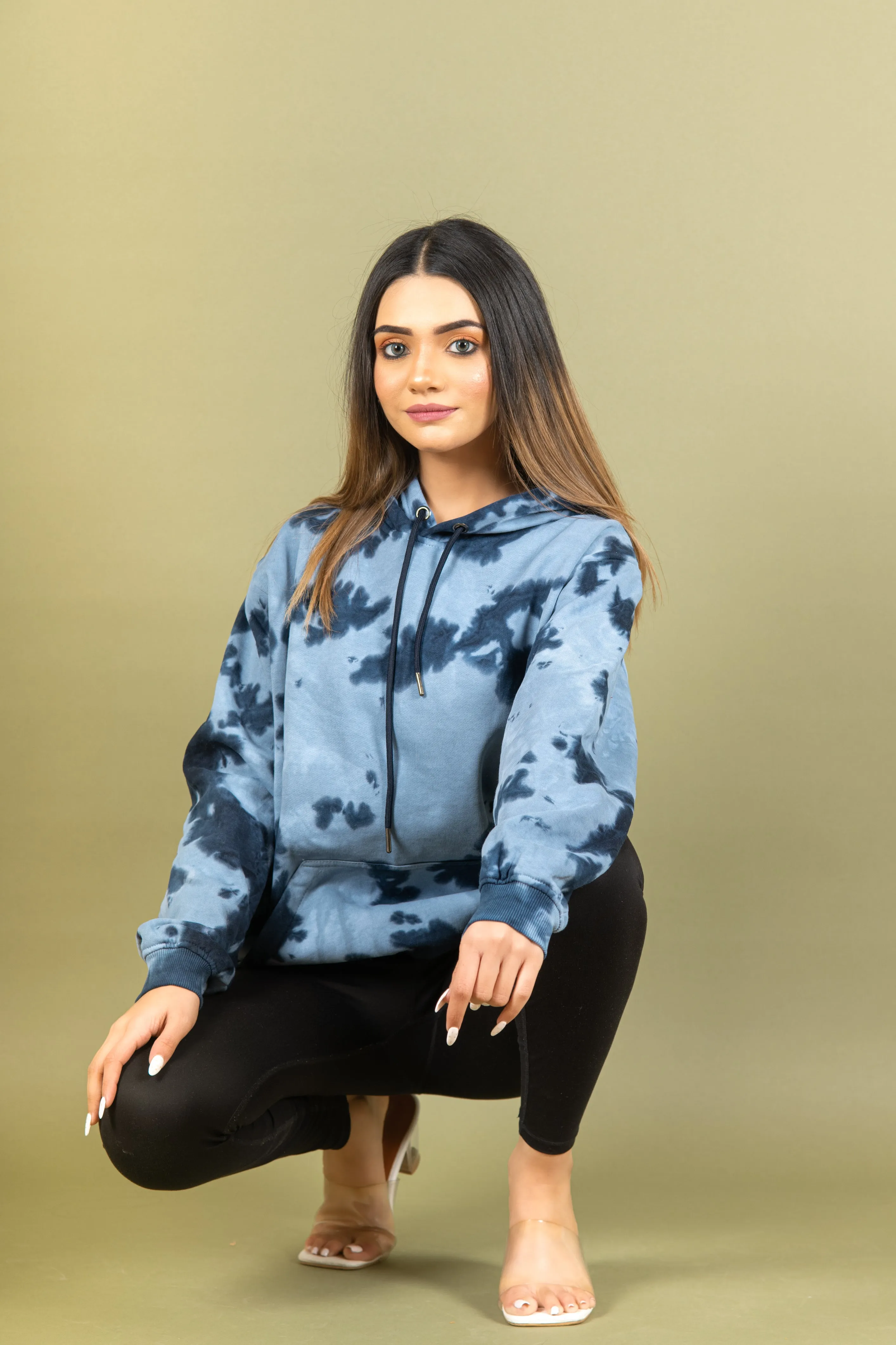 Deep Blue Tie and Dye Hoodie