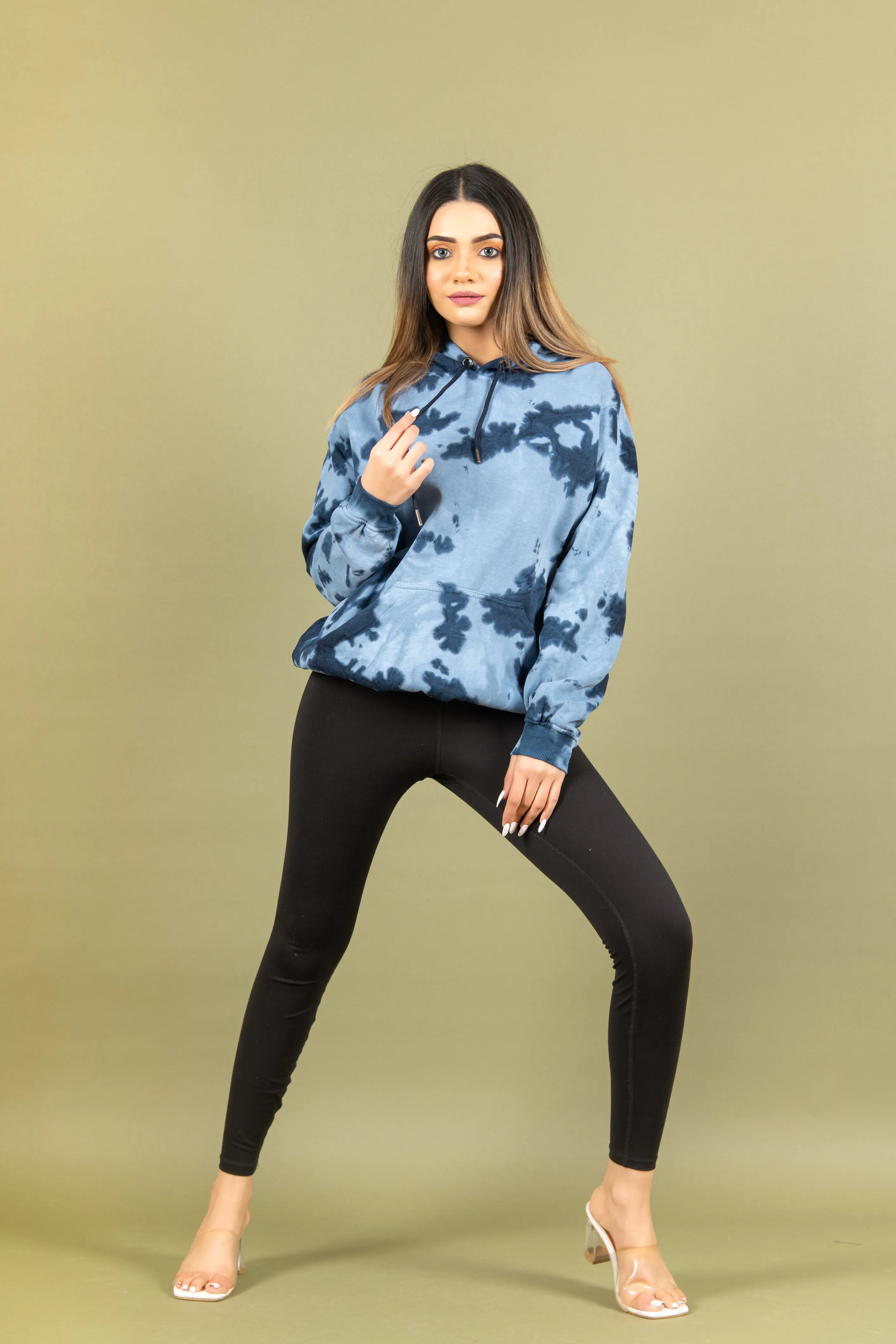 Deep Blue Tie and Dye Hoodie