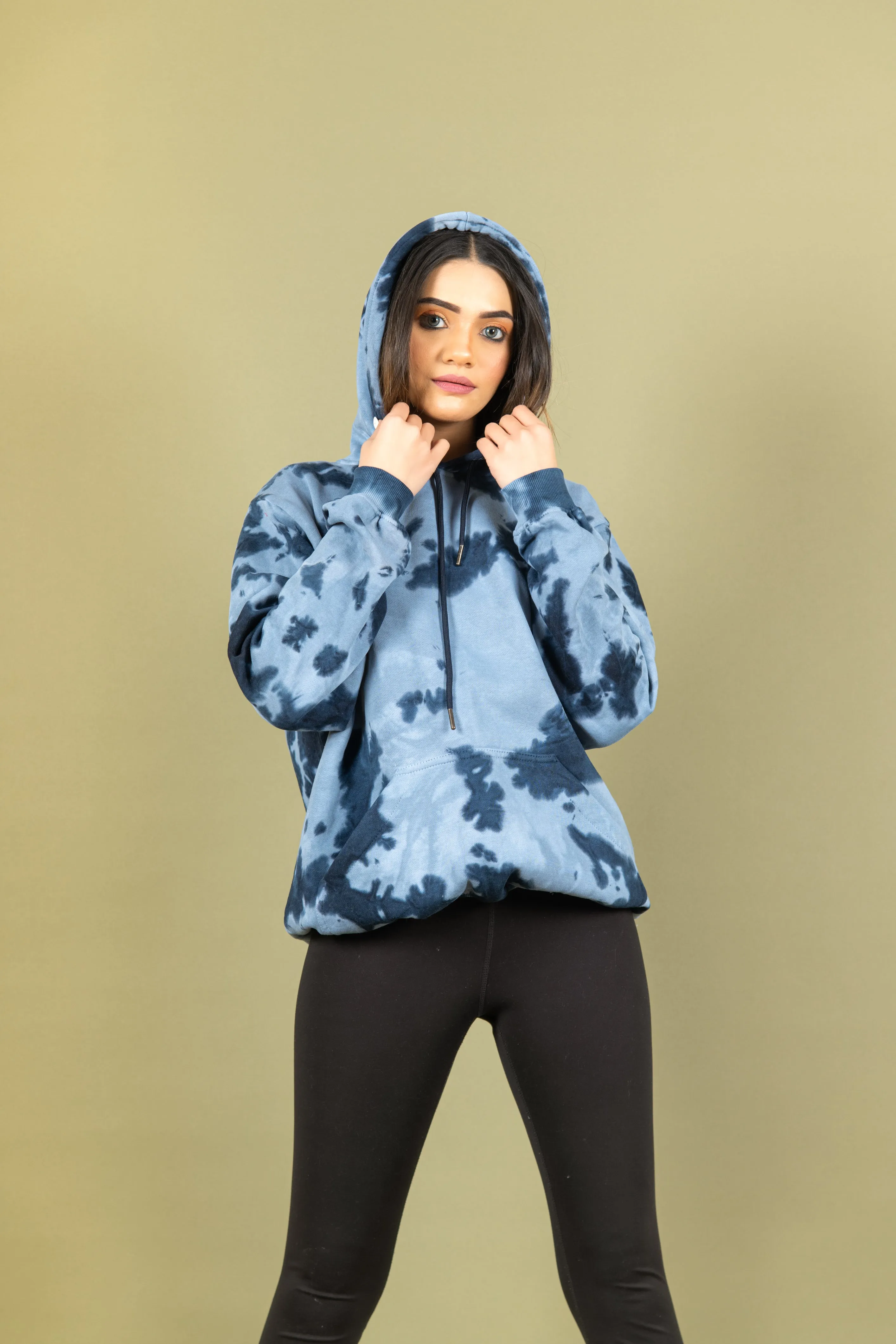 Deep Blue Tie and Dye Hoodie