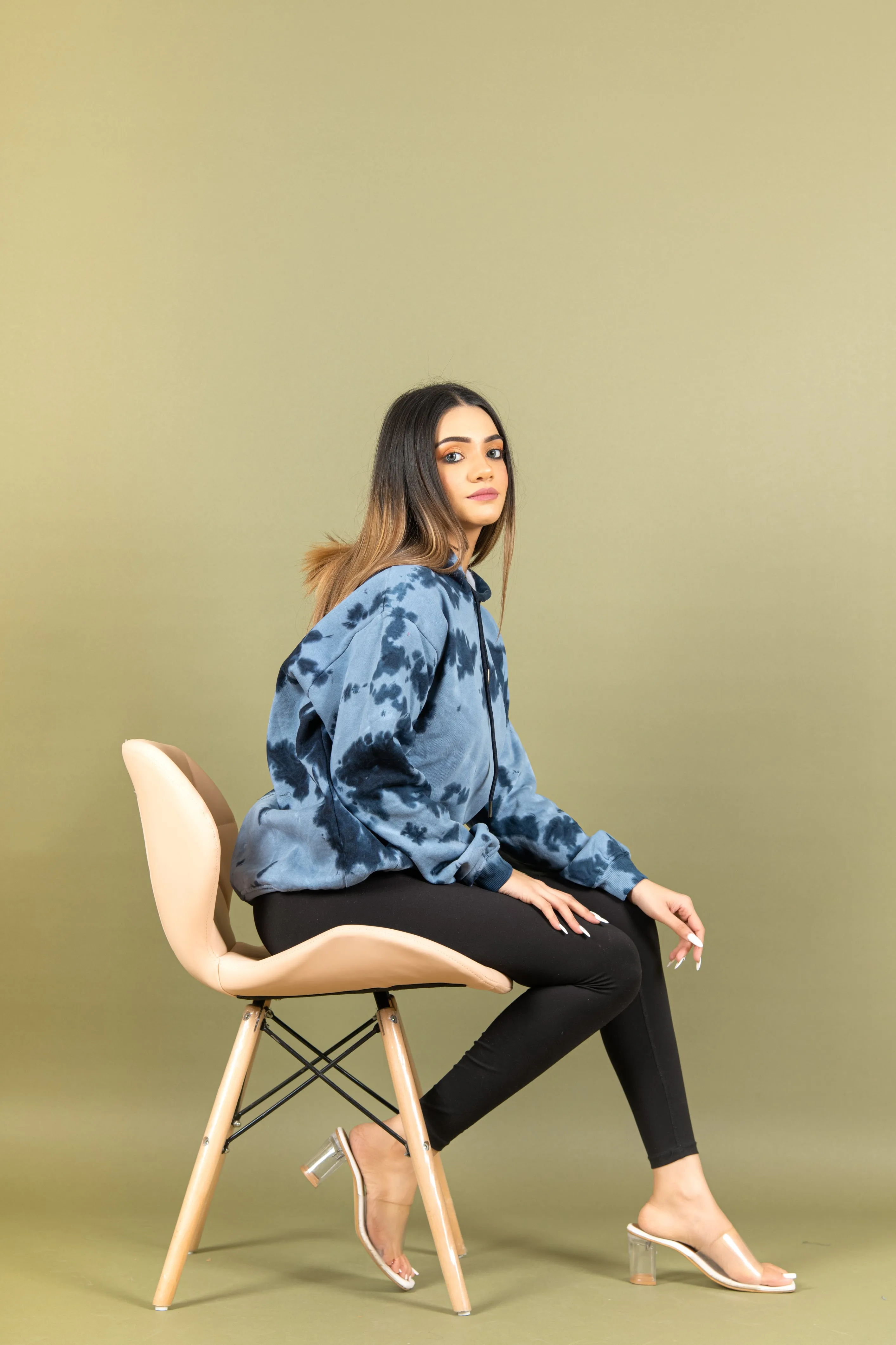 Deep Blue Tie and Dye Hoodie