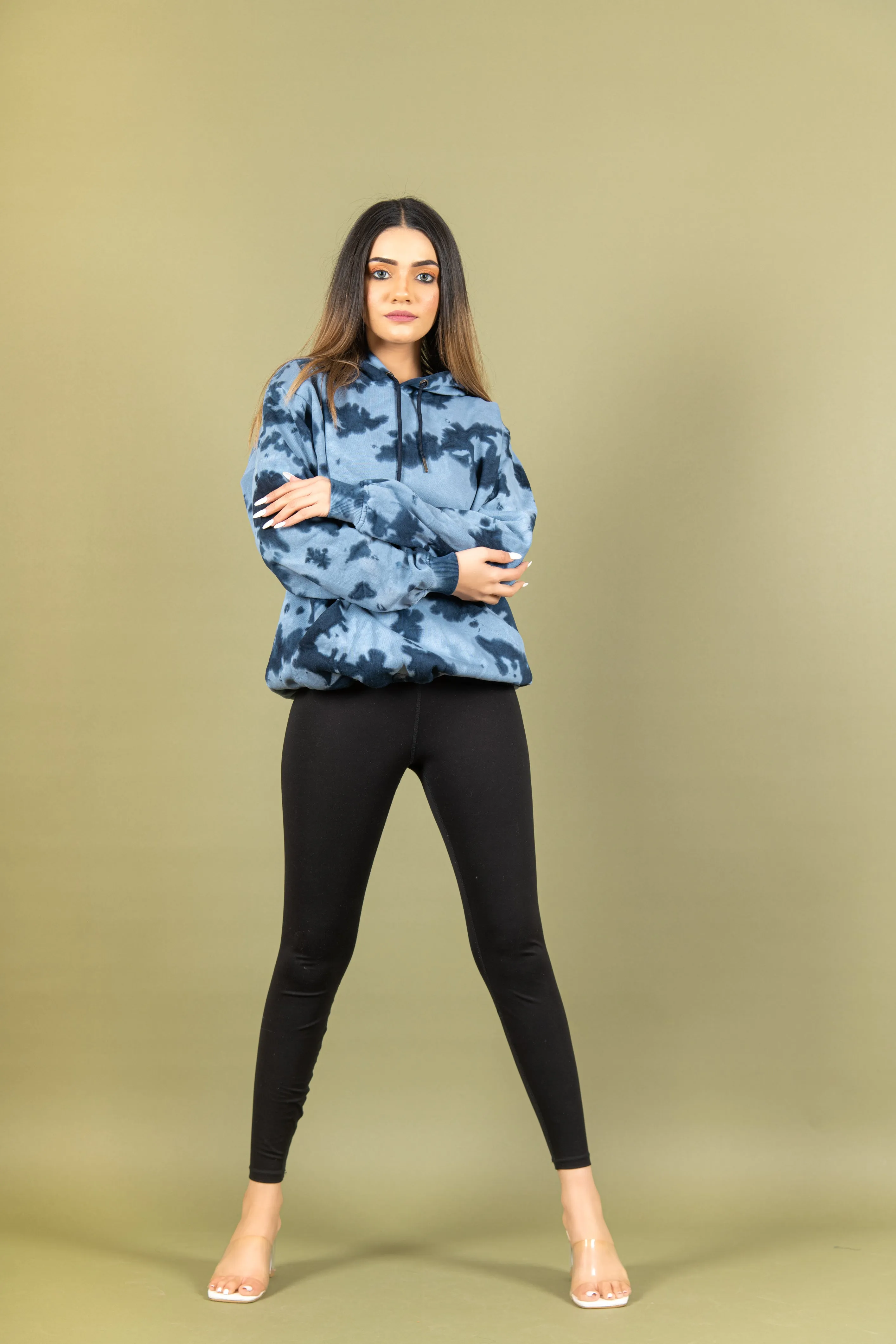 Deep Blue Tie and Dye Hoodie