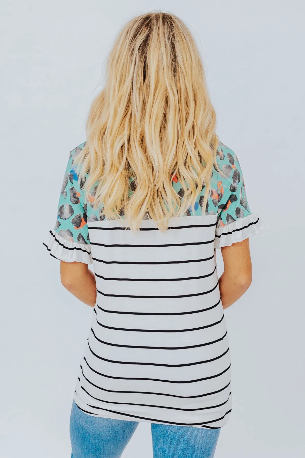 Definitely Maybe Top in Aqua