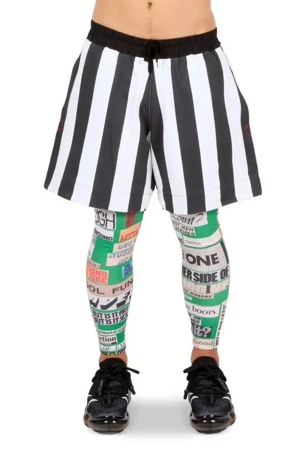 Don't Stop Stripe Unisex Shorts Jersey