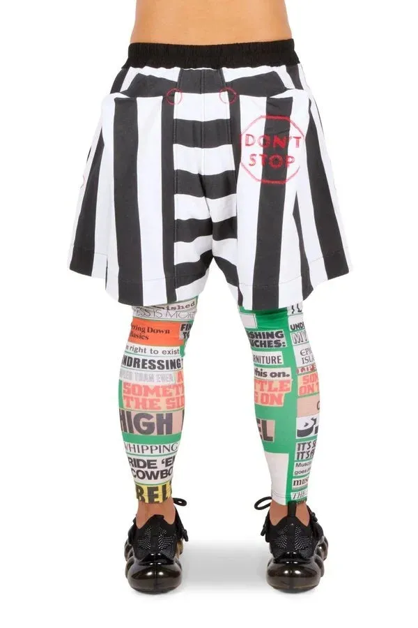 Don't Stop Stripe Unisex Shorts Jersey