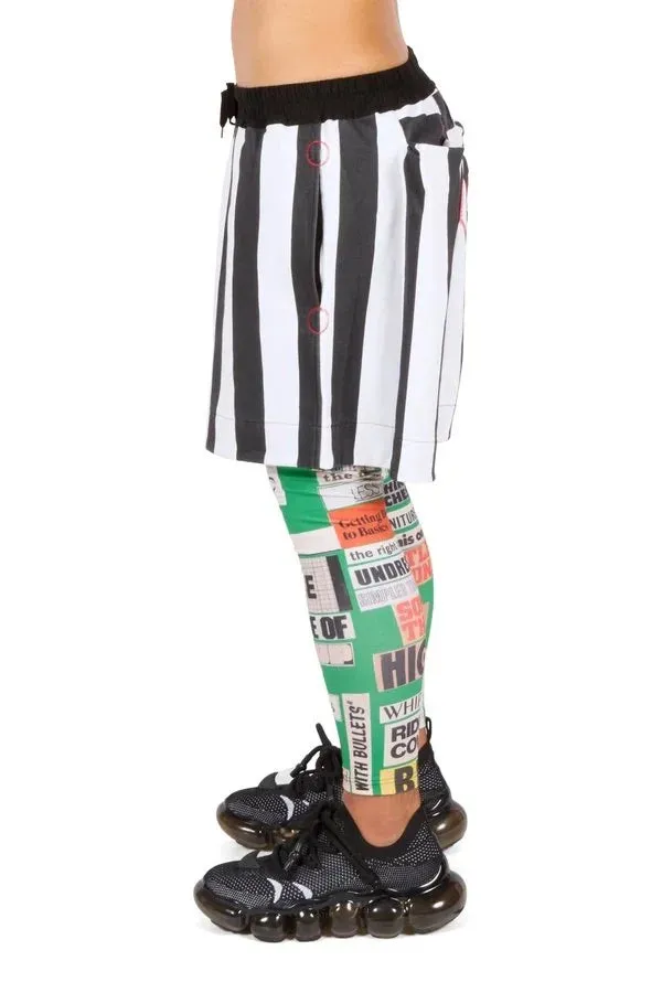 Don't Stop Stripe Unisex Shorts Jersey