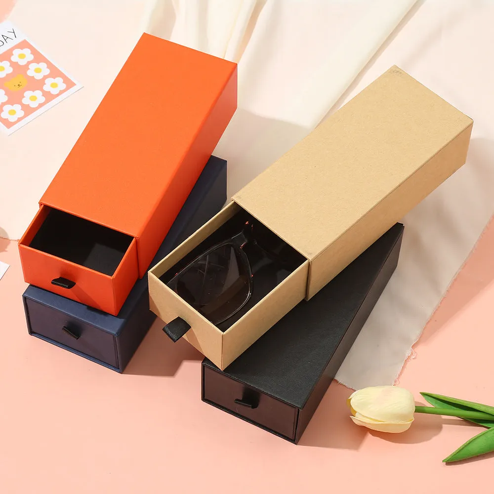Drawer type glasses box