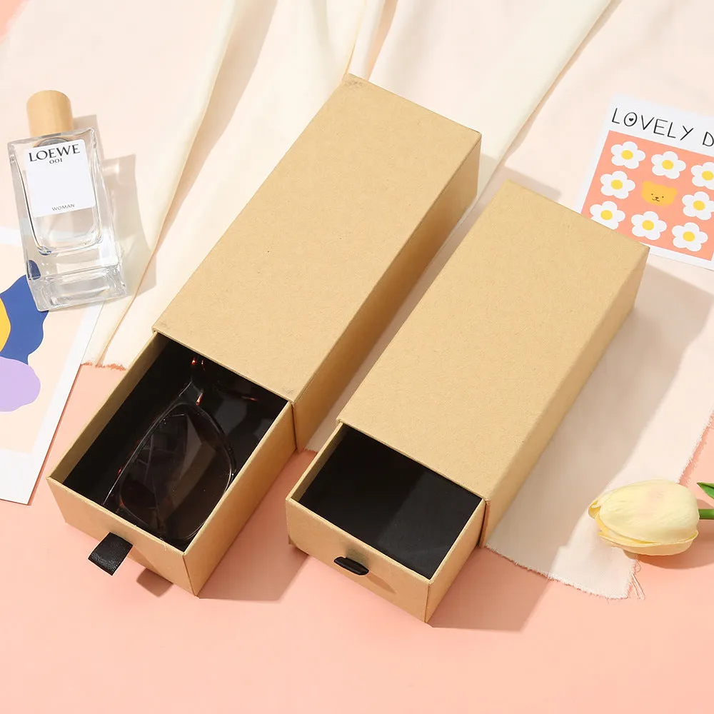 Drawer type glasses box