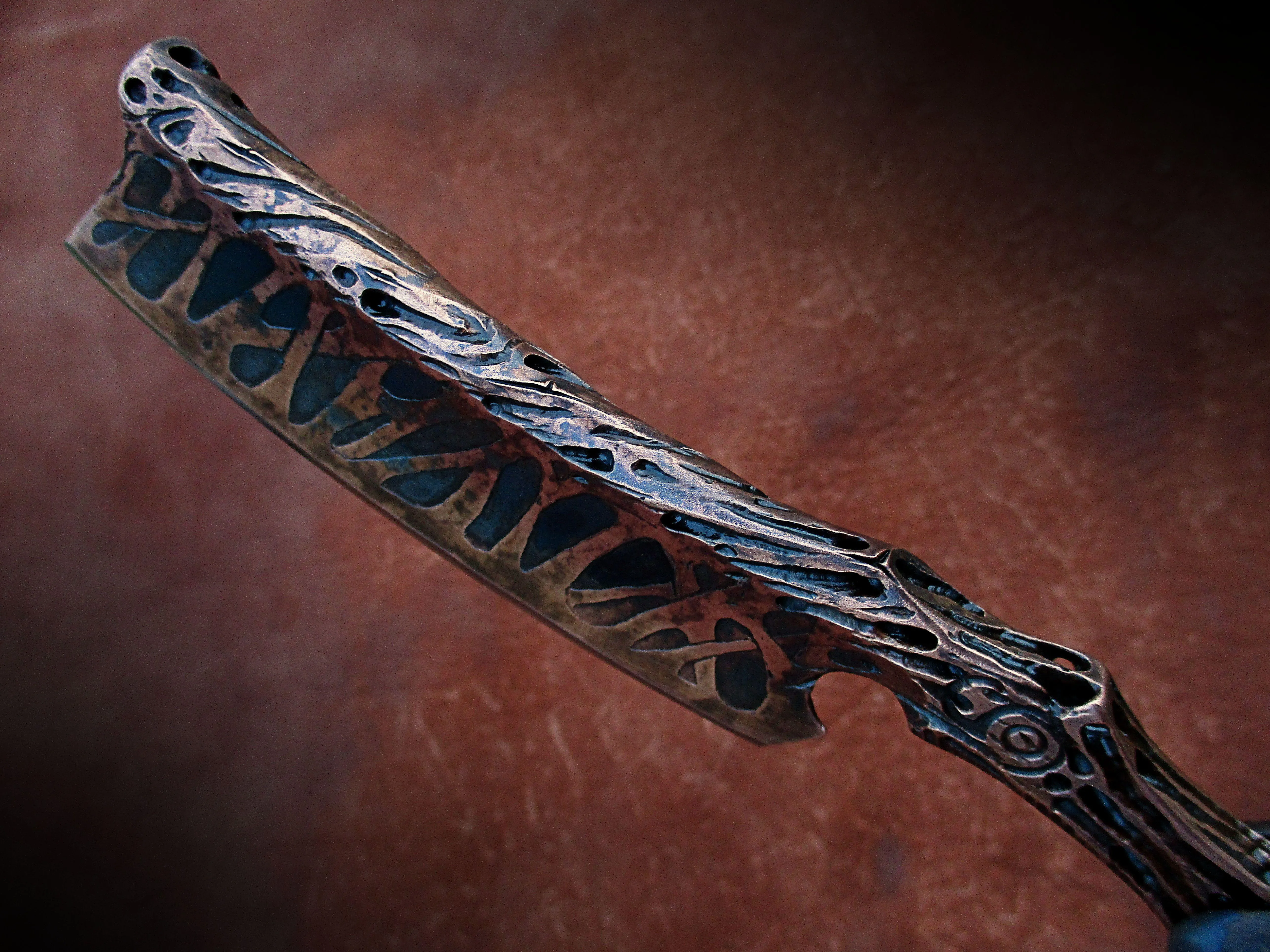 Dylan Farnham Copper Plated Straight Razor