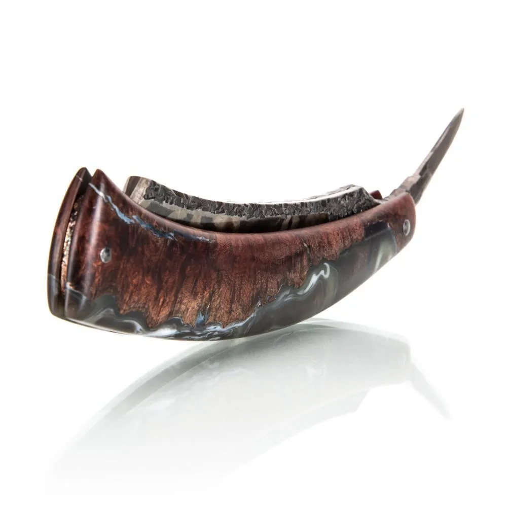 Dylan Farnham Custom Straight Razor "Fractured Stone"