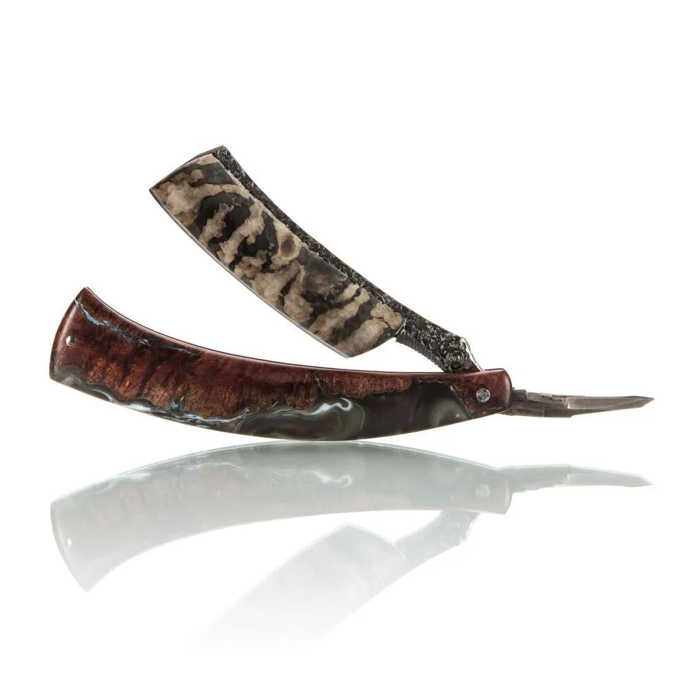 Dylan Farnham Custom Straight Razor "Fractured Stone"