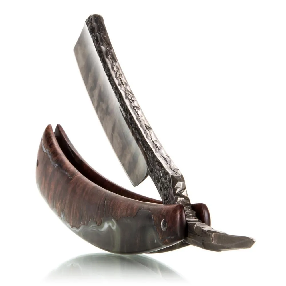 Dylan Farnham Custom Straight Razor "Fractured Stone"