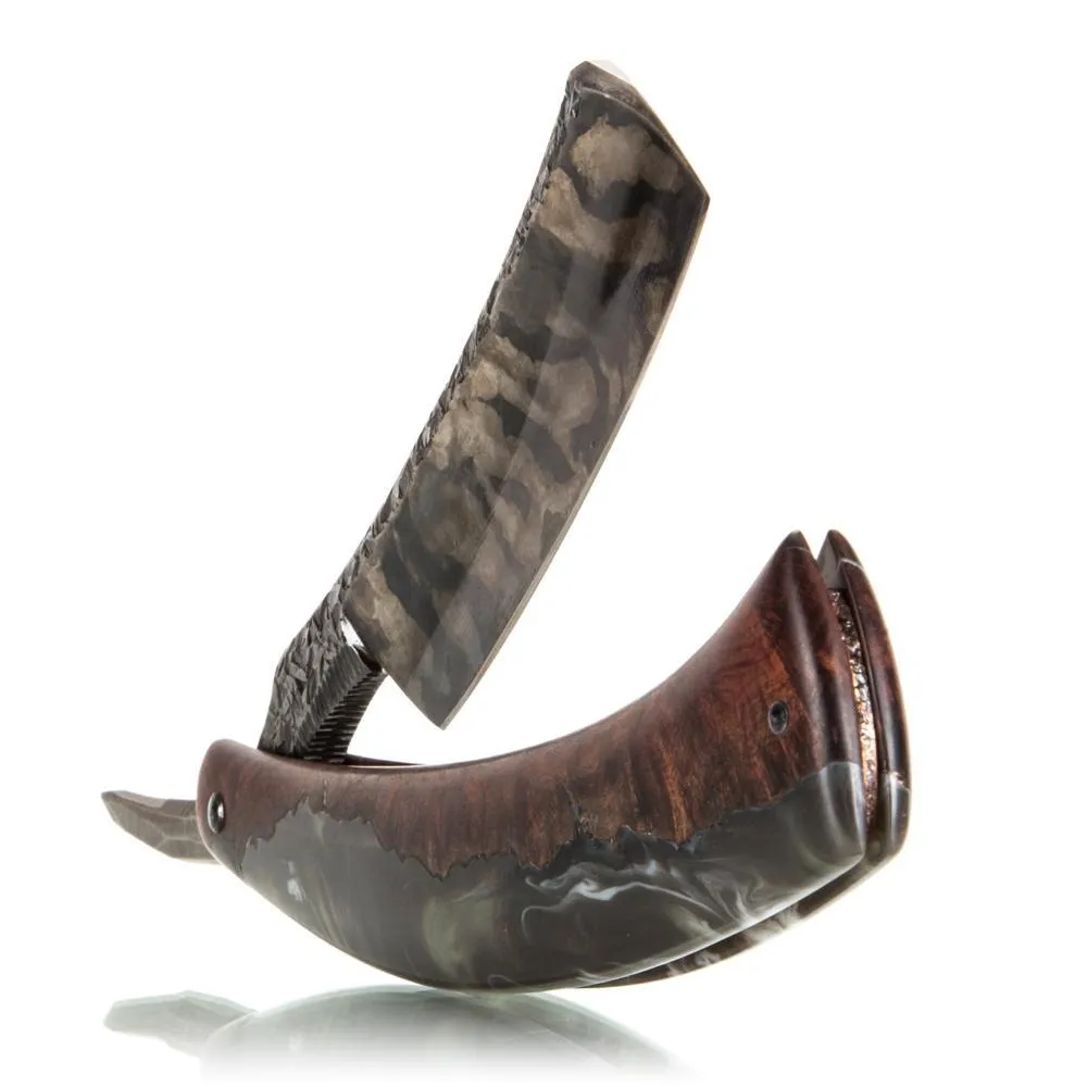 Dylan Farnham Custom Straight Razor "Fractured Stone"