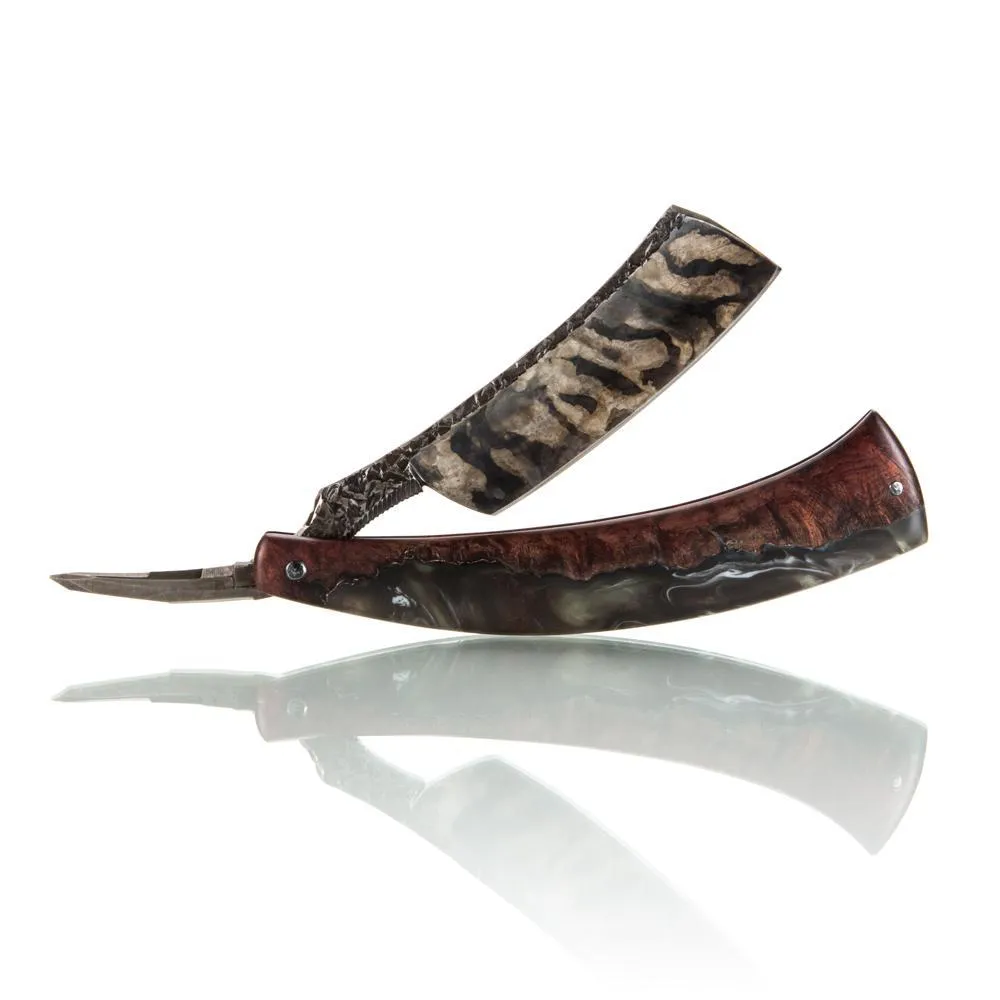 Dylan Farnham Custom Straight Razor "Fractured Stone"