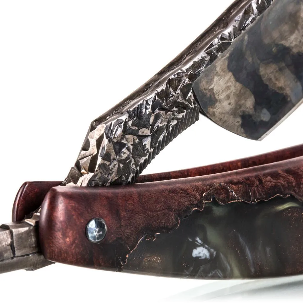 Dylan Farnham Custom Straight Razor "Fractured Stone"