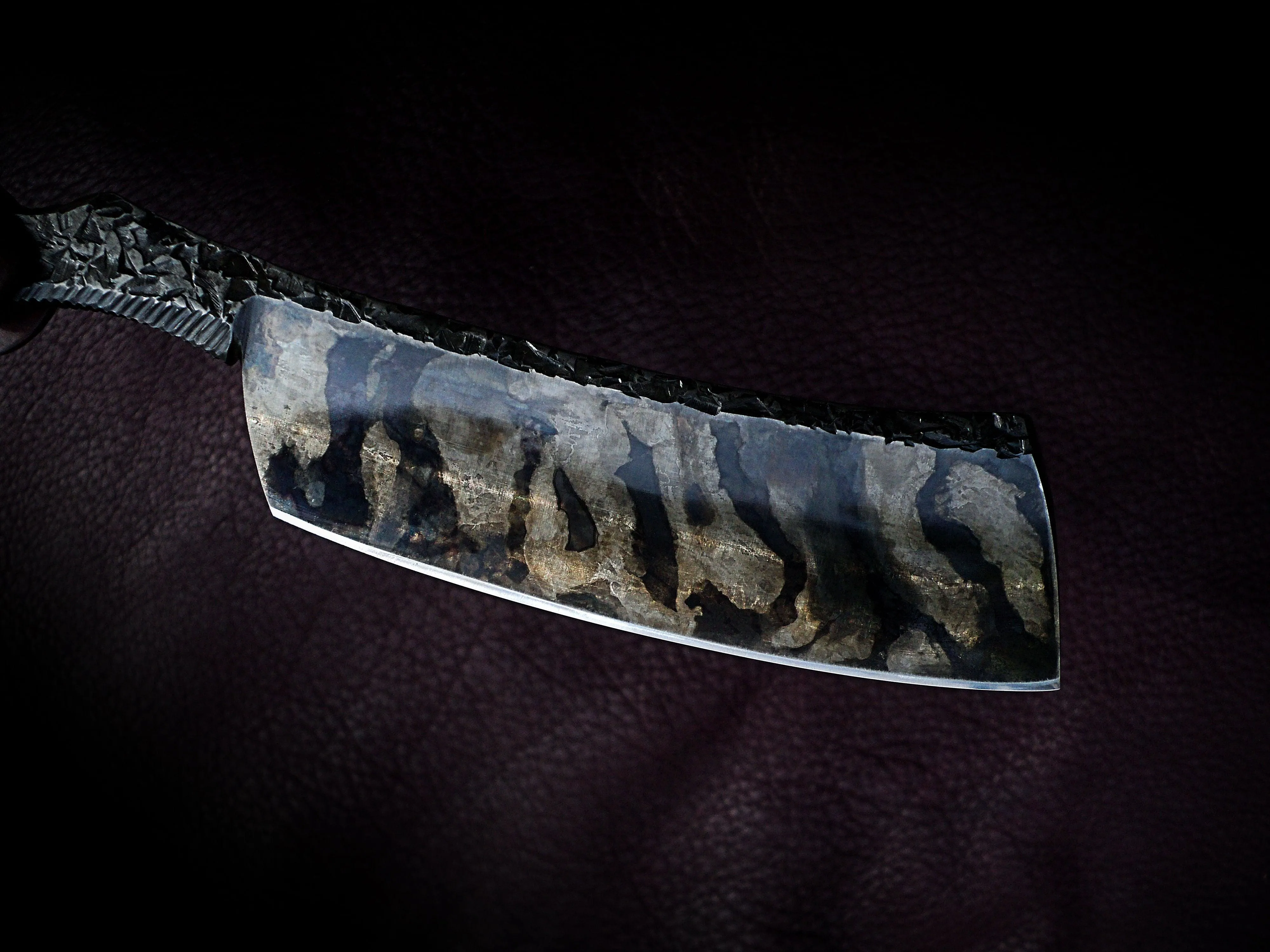 Dylan Farnham Custom Straight Razor "Fractured Stone"
