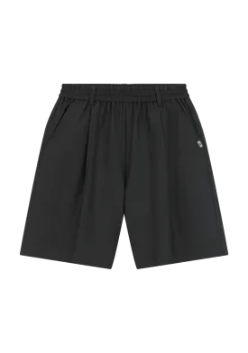 Elastic Waist Single Pleat Shorts