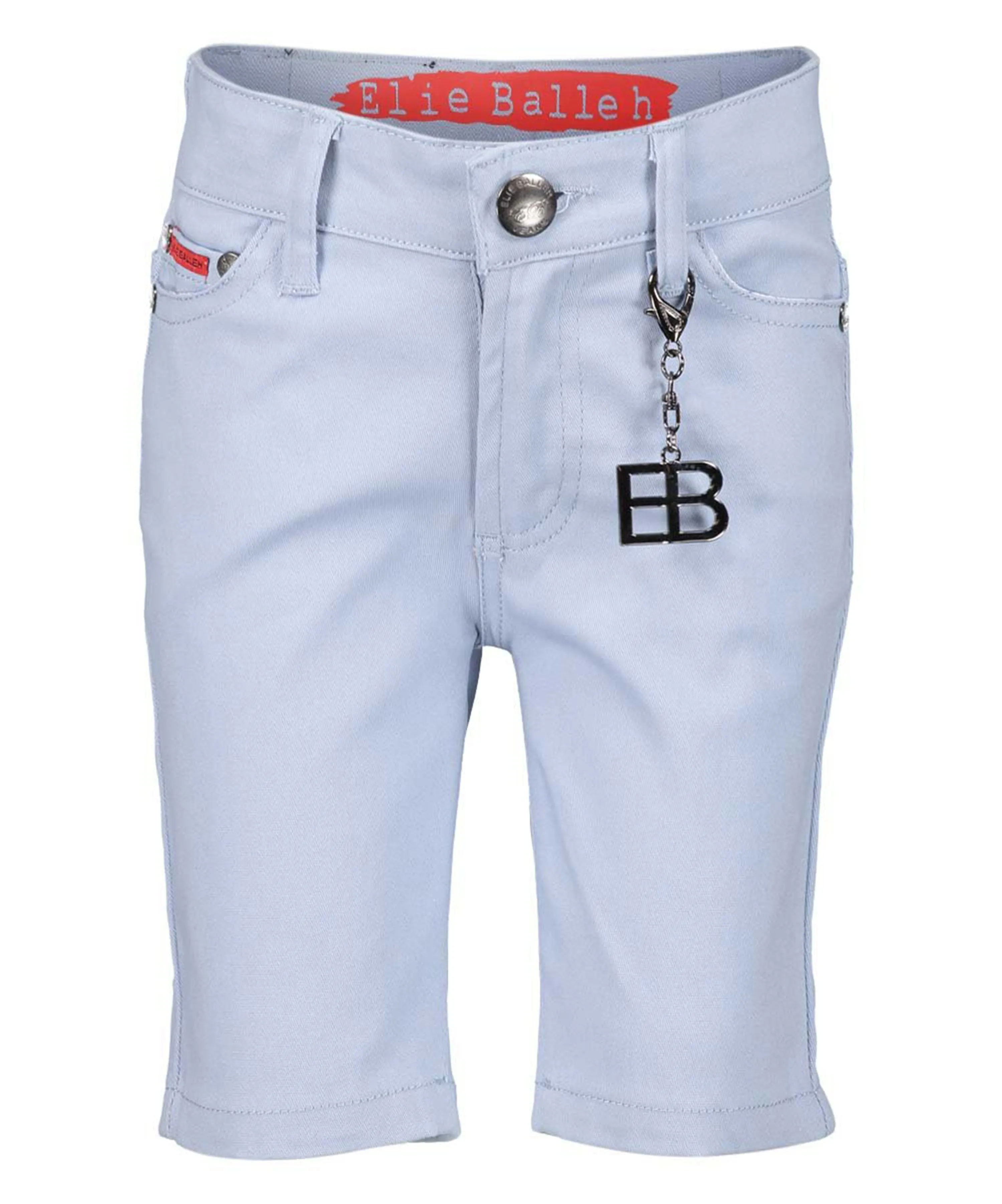 ELIE BALLEH BLUE COTTON STRETCH 5 Packet Twill Short Pants
