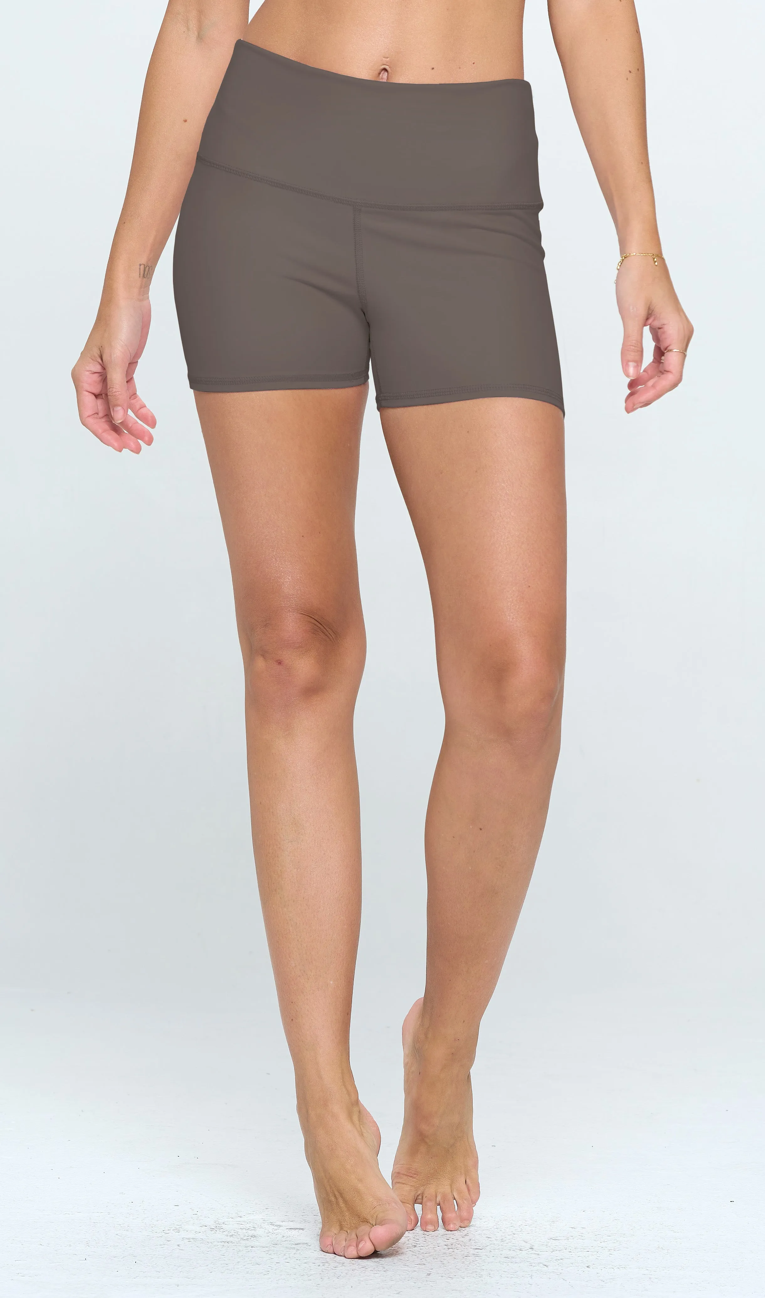 Emma - Wet Sand - Booty Shorts 3" (High-Waist)