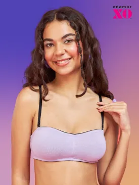 Enamor XO Lilac Non-Wired Non Padded Multiway Bra - Nella