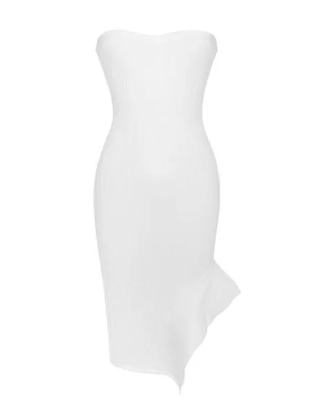 ENNY BANDAGE STRAPLESS DRESS