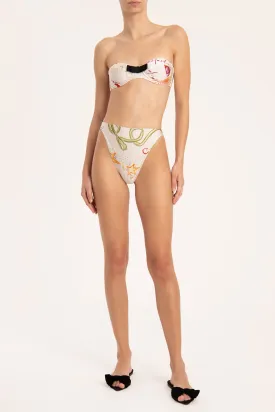 Fantasy High-Leg Strapless bikini with Bow
