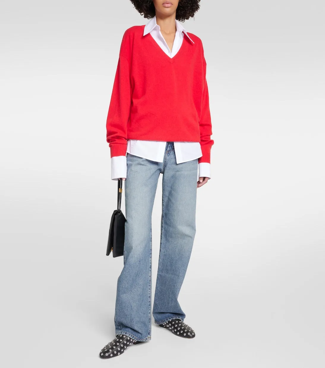 Fido Sportmax High Waist Wide Leg Jeans, Blue