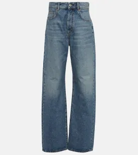 Fido Sportmax High Waist Wide Leg Jeans, Blue
