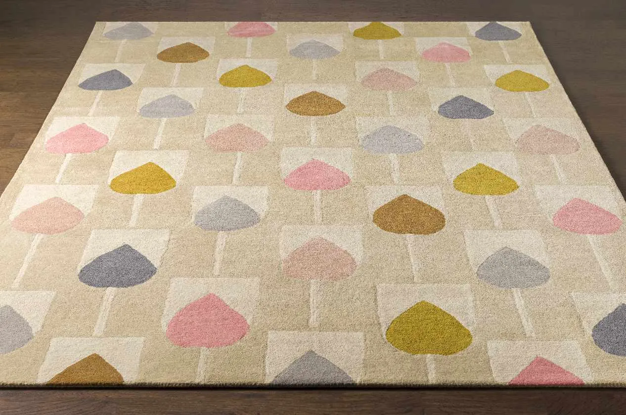 Forksrson Modern Mustard Area Rug